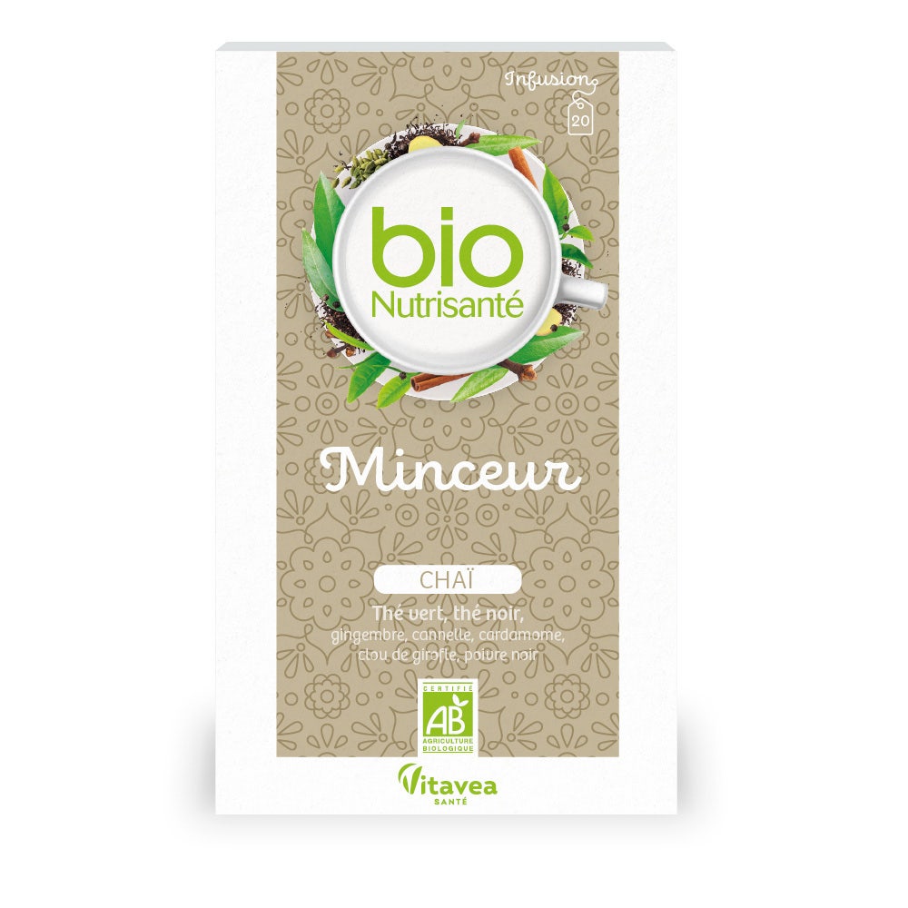 Vitavea Santé BioNutrisanté Infusion bio Minceur Chaï 20 sachets
