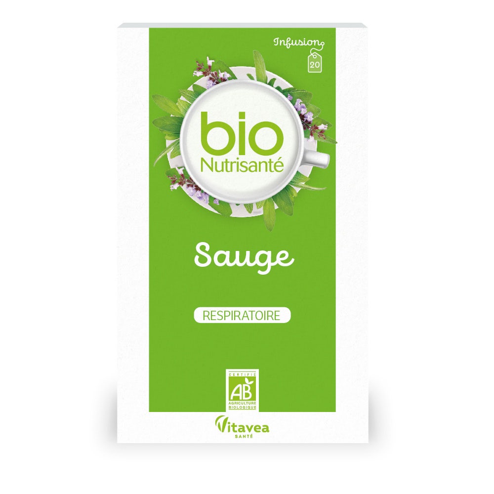 Vitavea Santé BioNutrisanté Infusion bio Sauge 20 sachets