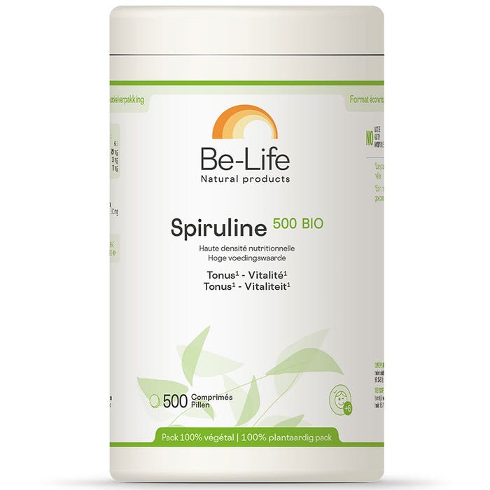 Be-Life Spiruline 500 Bio 500 comprimés