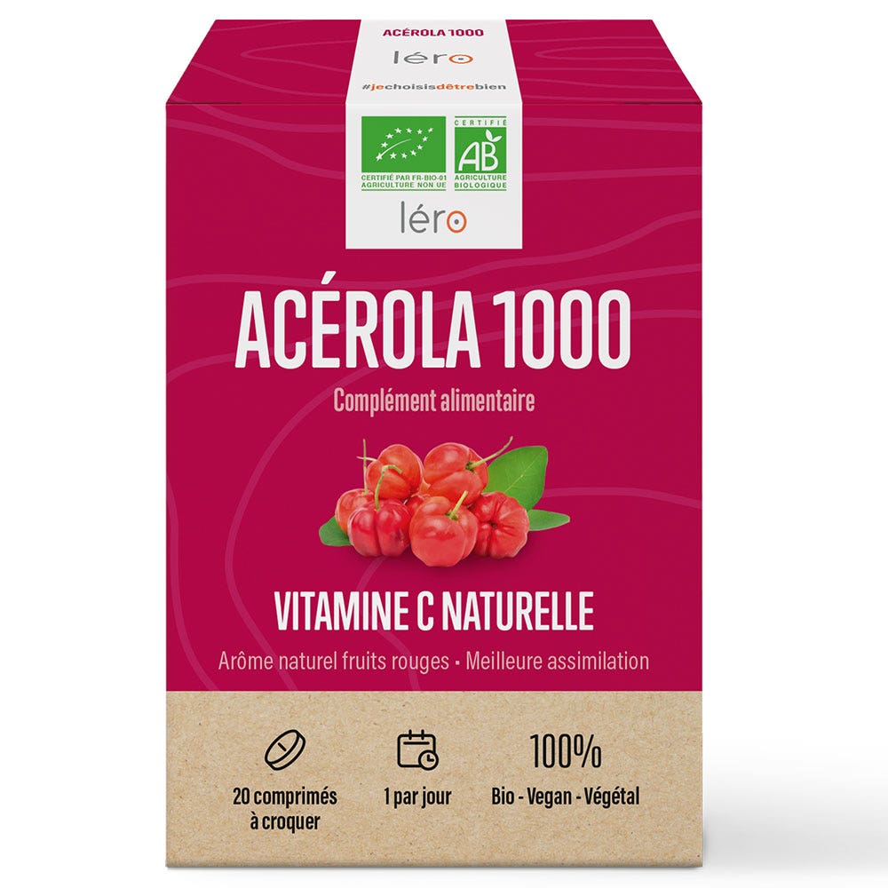 Lero Acérola 1000 20 comprimés à croquer
