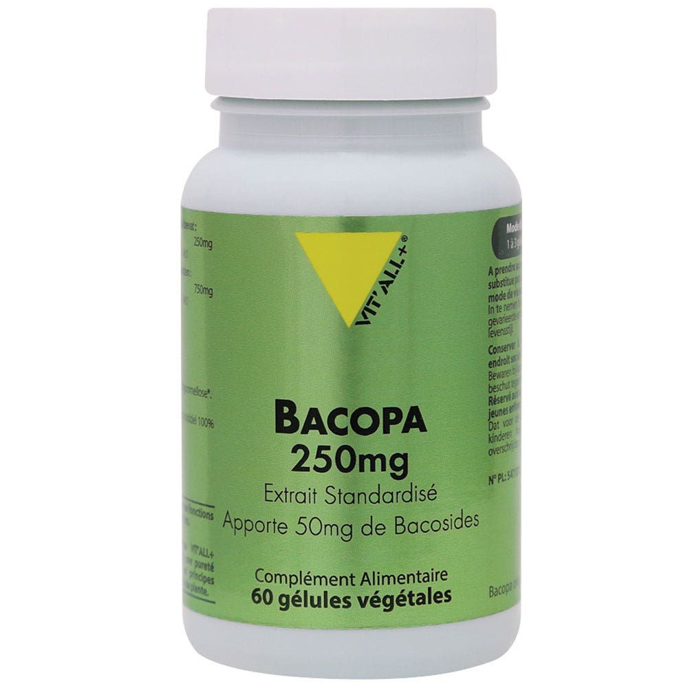 Vit'All+ Bacopa 250mg 60 gélules végétales