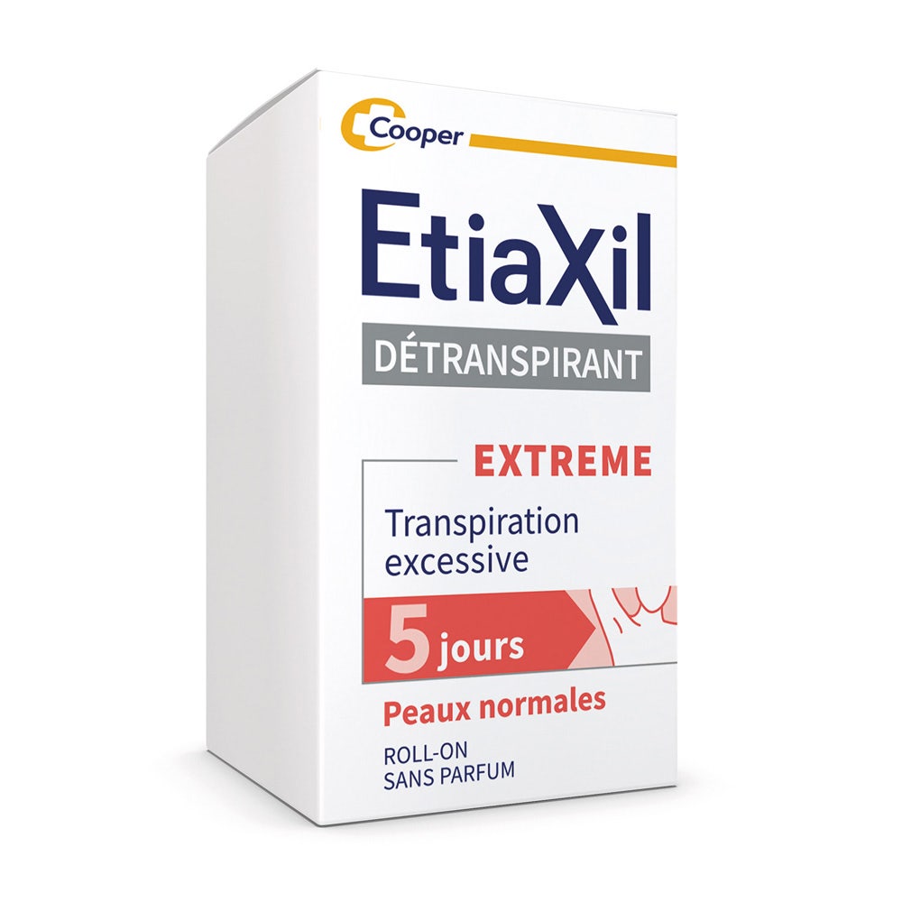 Etiaxil Detranspirant Déodorant Roll-On Extrême 5 Jours Peaux Normales 15ml