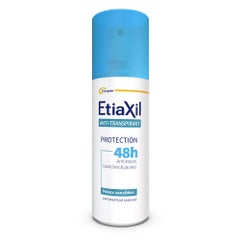 Etiaxil Anti-Transpirant Déodorant Spray Protection 48h Aisselles Transpiration Modérée Peaux Sensibles 100ml
