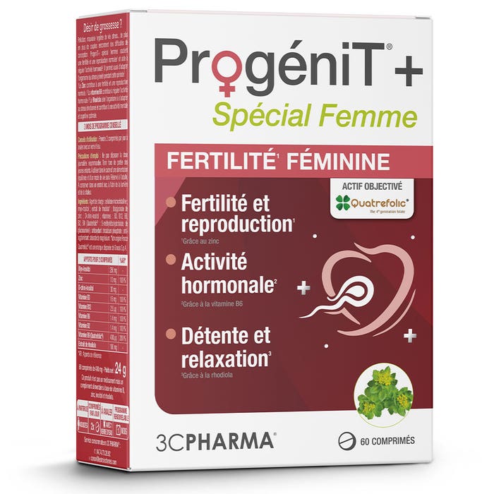 3C Pharma ProgeniT+ Femme 60 comprimés