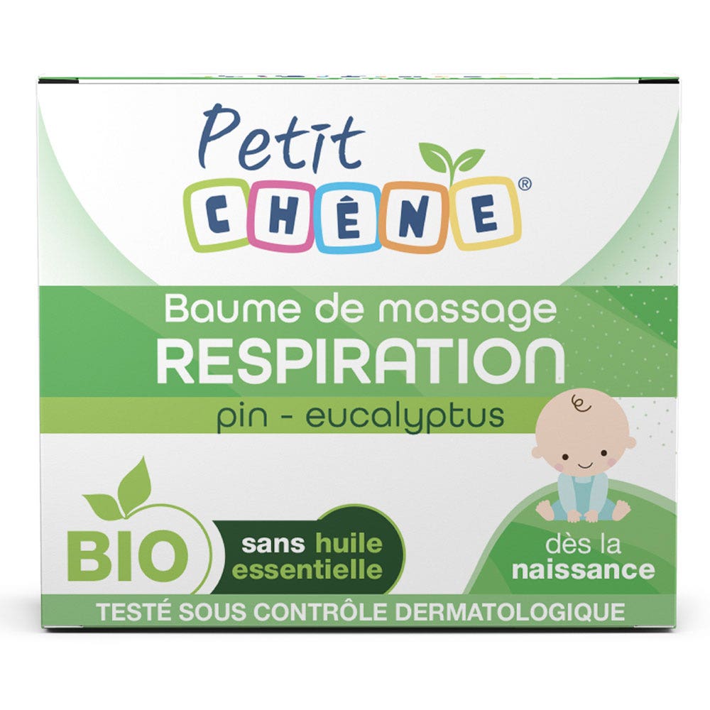 Petit Chêne Baume de Massage Respiration Bio 40ml