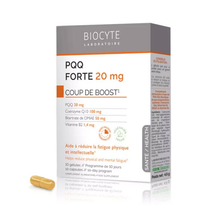 Biocyte PQQ Forte 20mg Coup de Boost 10 Gélules