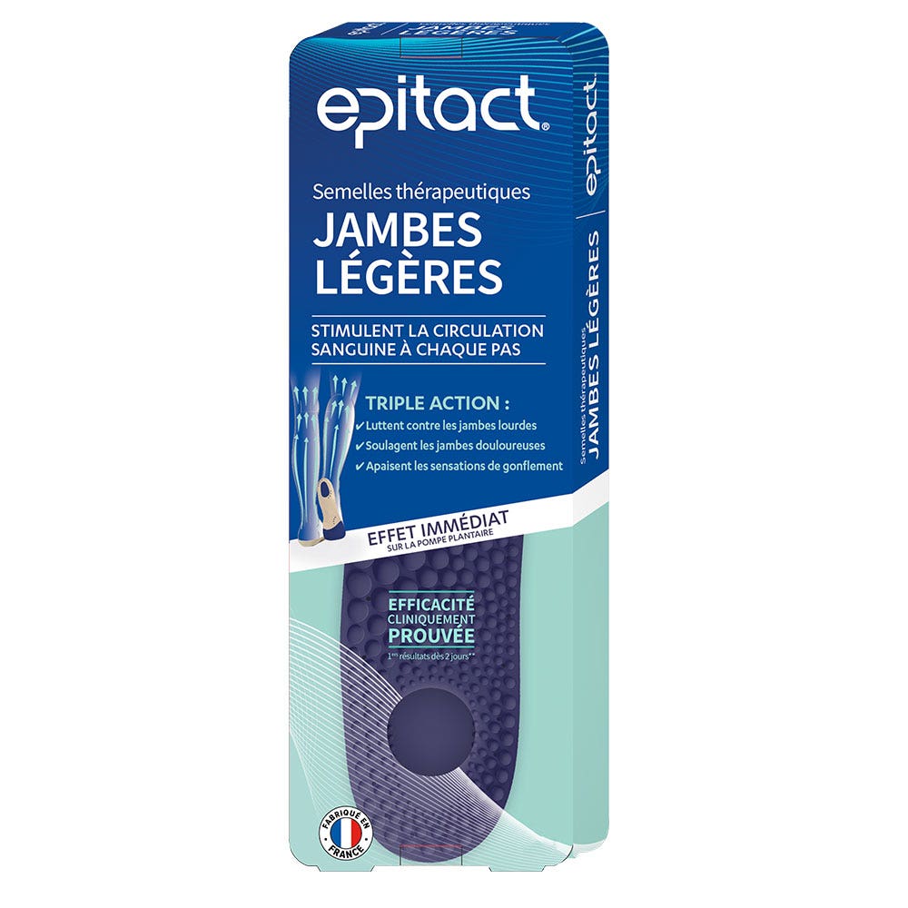 Epitact Semelles Thérapeutiques Jambes Légères Triple Action Effet Immédiat