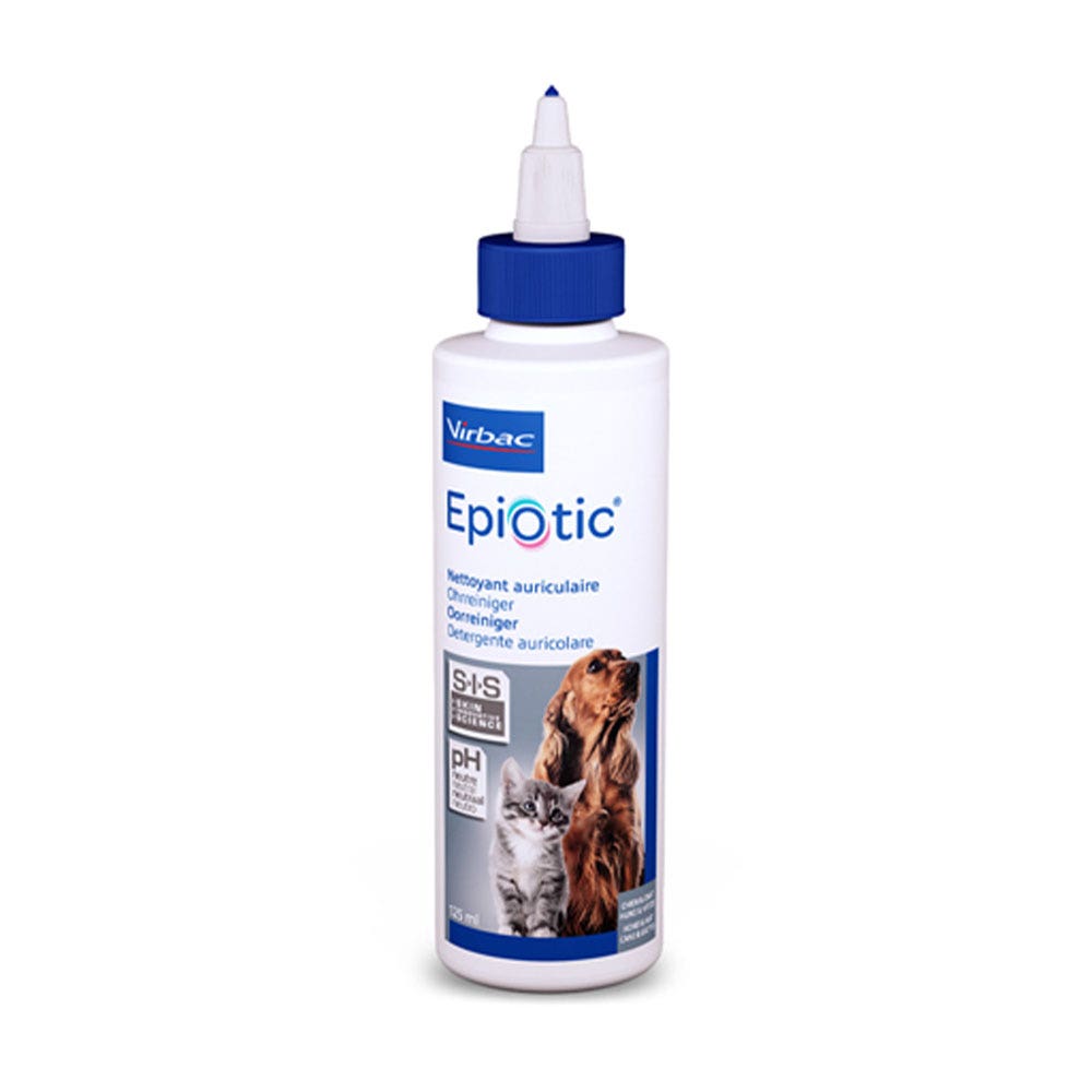 Virbac Epiotic Nettoyant Auriculaire Chiens et Chats 125ml
