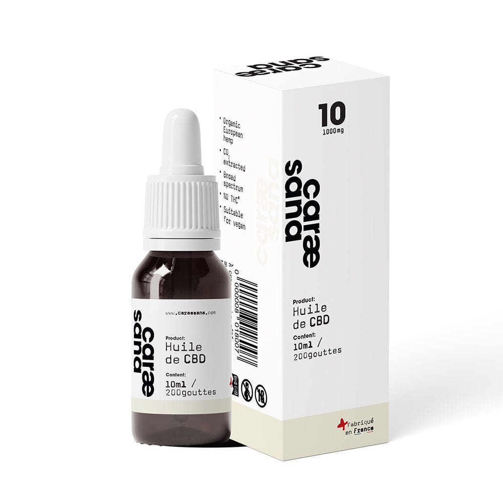 Caraesana Huile de cbd broadspectrum 1000mg 10ml