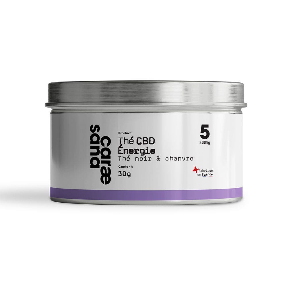 Caraesana Thé CBD Energie Thé noir & chanvre 30g
