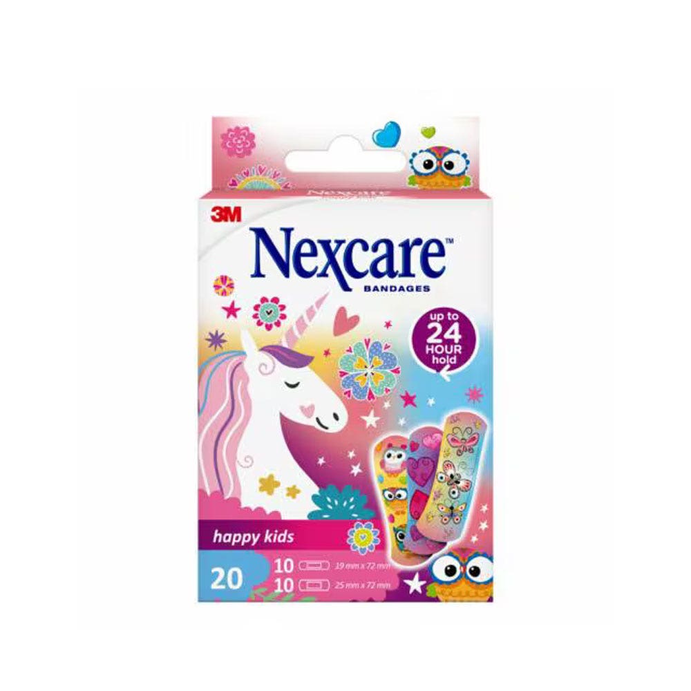 Nexcare Pansements Enfants Happy Kids Filles X20