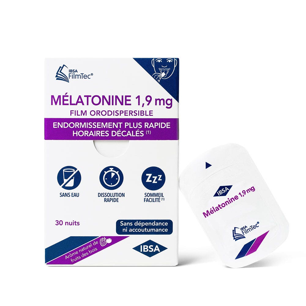 IBSA FilmTec Mélatonine 1.9mg 30 films orodispersibles