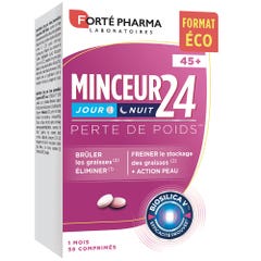 Forté Pharma Minceur 24 Perte de Poids Jour et Nuit Femme 45 ans et plus 56 comprimés 56 comprimés