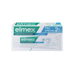 Elmex Sensitive Sensitive Professional Dentifrice Blancheur Offre Spéciale 2x75ml
