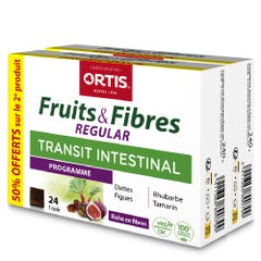 Ortis Fruits & Fibres Transit Intestinal Regular 2x24 cubes