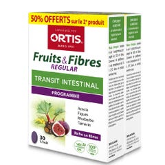 Ortis Fruits & Fibres Regular 2x30 Comprimes