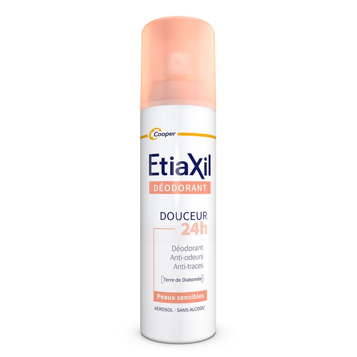 Etiaxil Déodorant Spray Douceur Sans Aluminium 48h Peaux Sensibles 150ml
