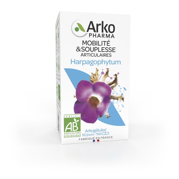 Arkopharma Arkogélules Harpagophytum Bio Mobiité et souplesse articulaires 150 gélules