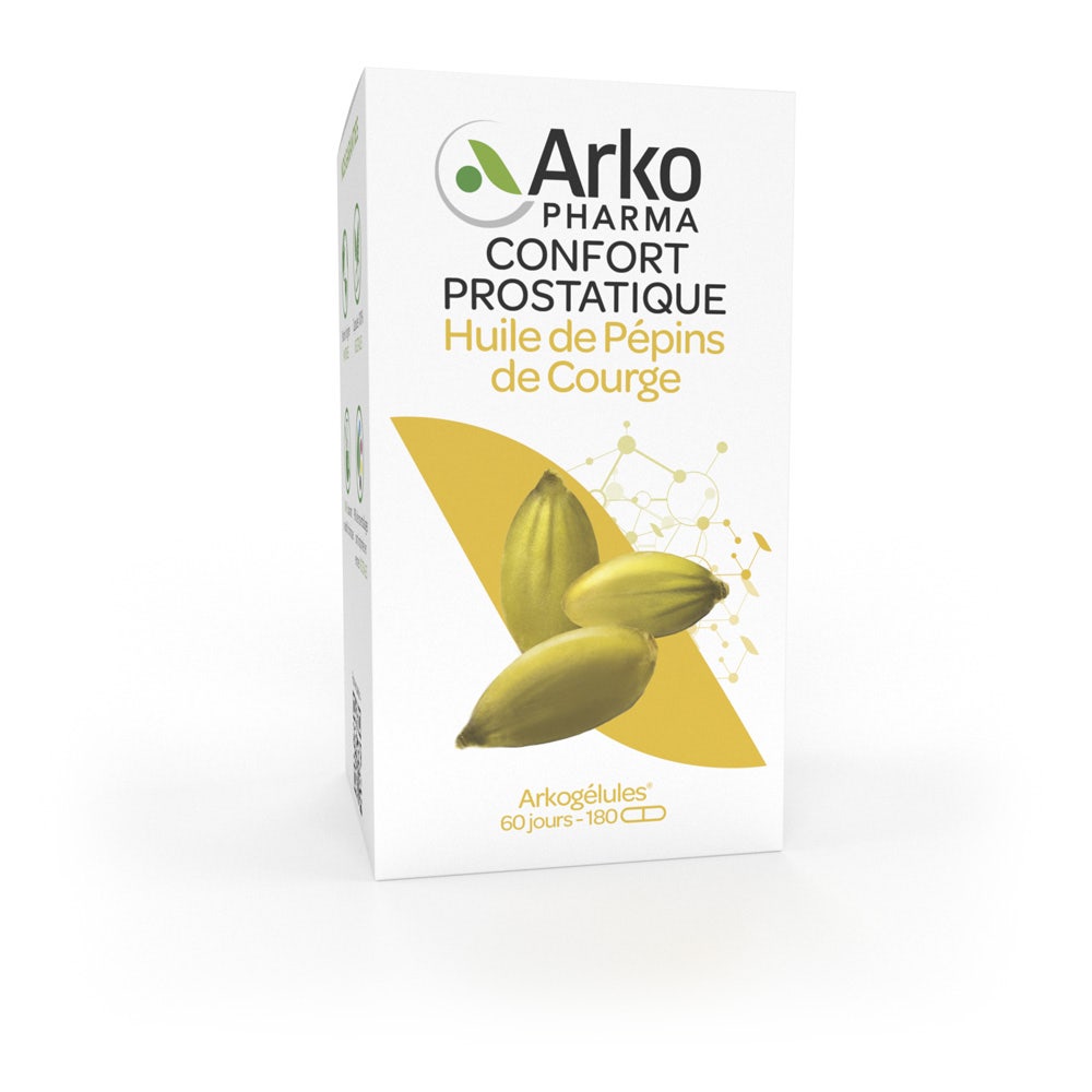 Arkopharma Arkogélules Confort Prostatique Huile de Pépins de Courge 180 gélules