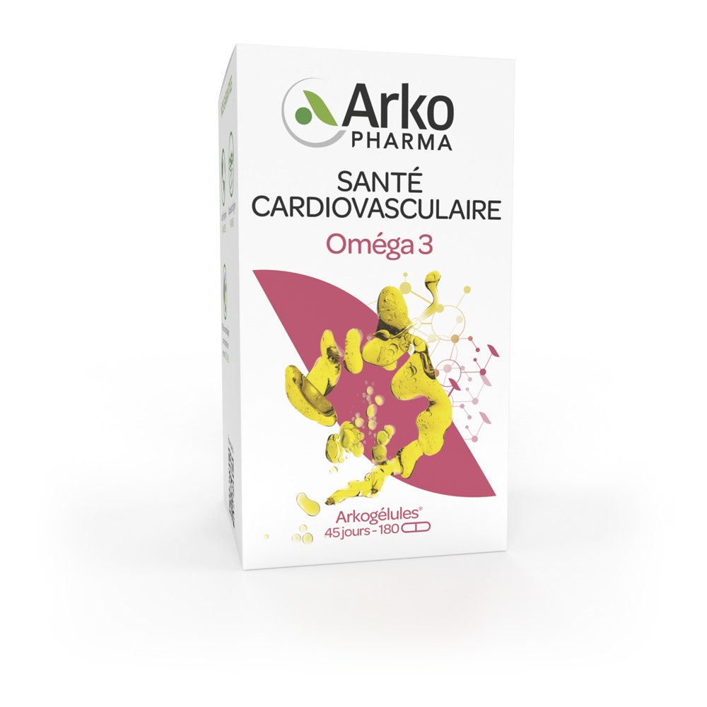 Arkopharma Arkogélules Oméga 3 Santé Cardiovasculaire 180 Capsules
