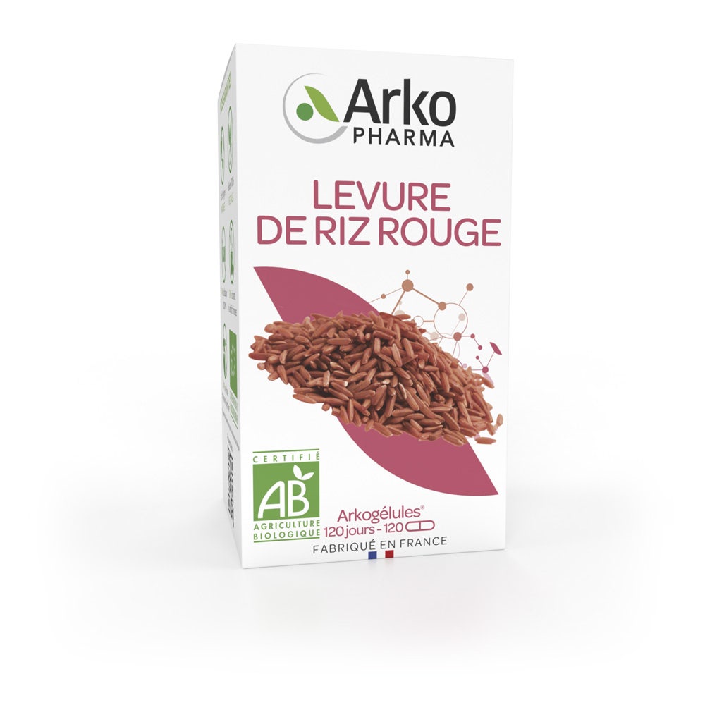 Arkopharma Arkogélules Levure de Riz Rouge Bio 120 Gélules