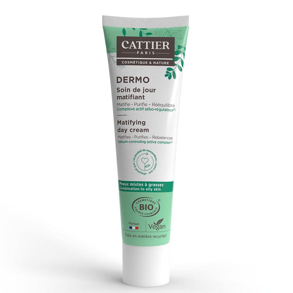 Cattier Dermo Soin de Jour Matifiant Peaux mixtes à grasses 40ml