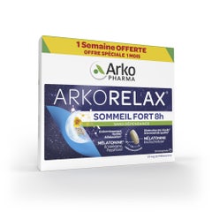 Arkopharma Arkorelax Sommeil Fort 8H 1.9mg Mélatonine 30 comprimés