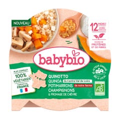 Babybio 100% Végétal Plat Complet Bio Dès 12 Mois Avec Morceaux 230g