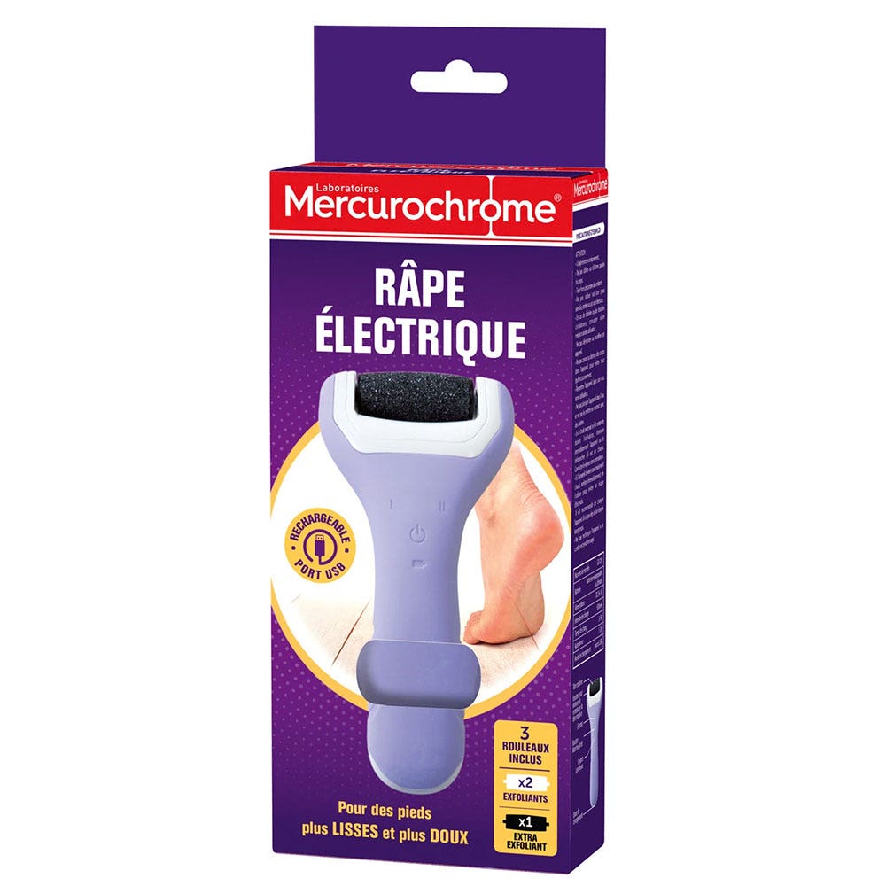Mercurochrome Râpe Electrique + 3 Recharges