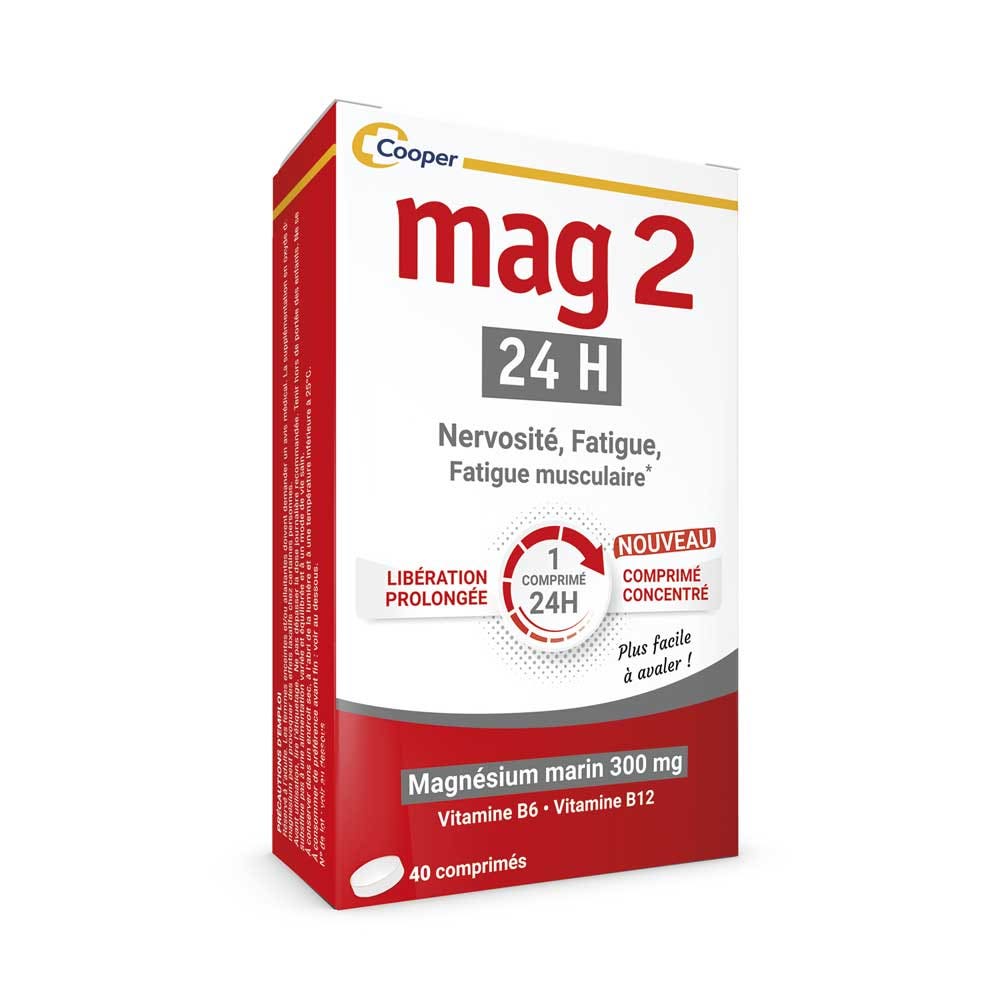 Mag 2 24h Magnesium Marin 40 Comprimes