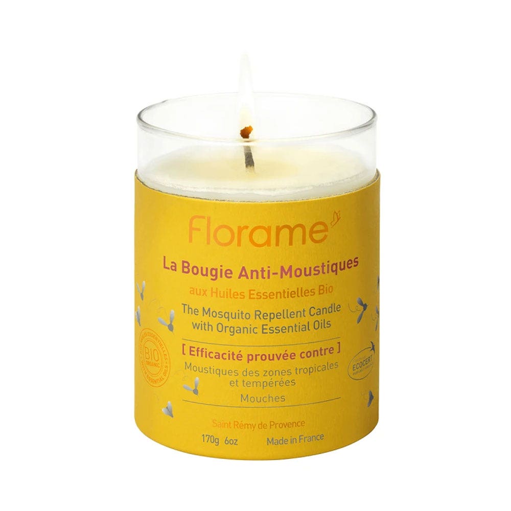 Florame La Bougie Anti Moustiques Aux Huiles Essentielles Bio 170g