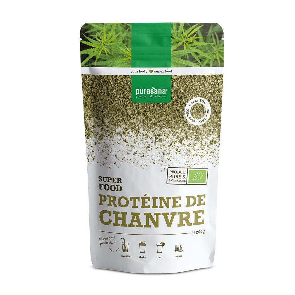 Purasana Poudre De De Chanvre Bio 200 g