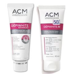 Acm Depiwhite M+Advanced Crème Intensive Anti-Taches & crème protectrice SPF50 2x40ml