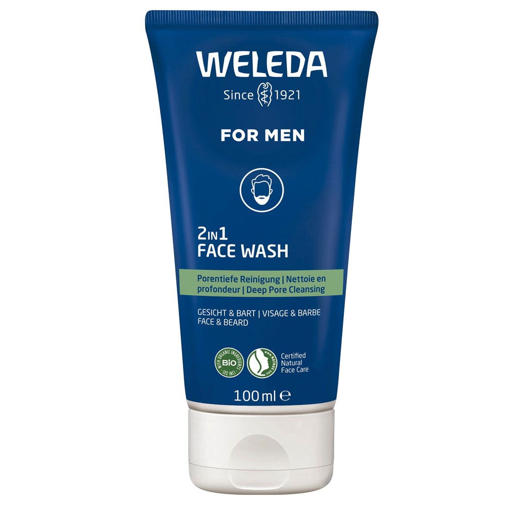 Weleda Homme Gel nettoyant 2en1 visage et barbe 100ml