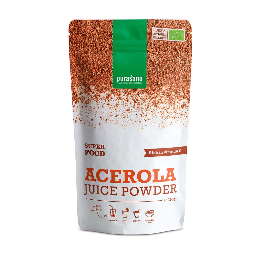 Purasana Super Food Poudre d'Acérola Bio 100g