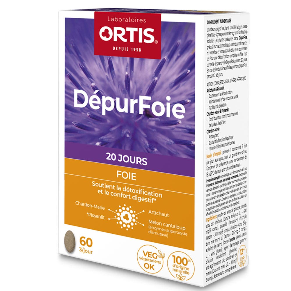 Ortis Dépurfoie Foie 60 comprimés
