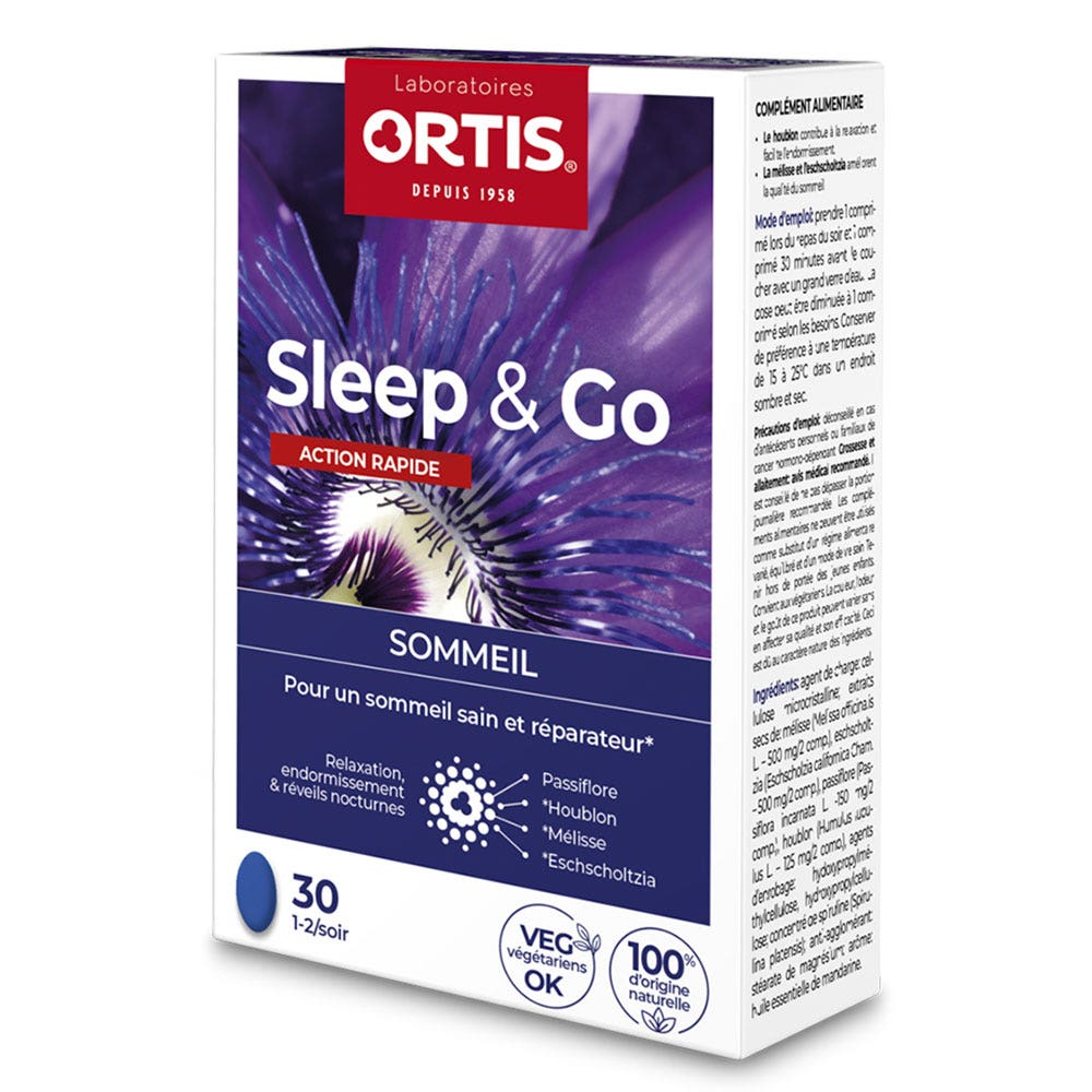Ortis Sleep&Go 30 comprimés