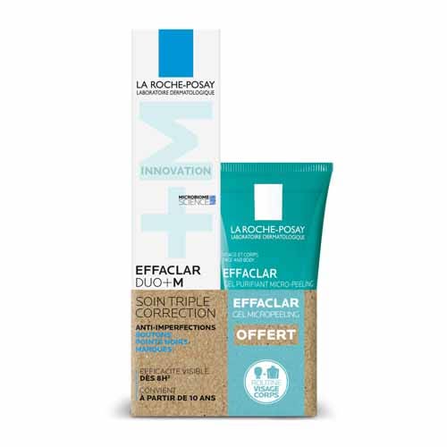 La Roche-Posay Effaclar Duo+M Soin Triple Correction Anti-Imperfections + Gel Micropeeling