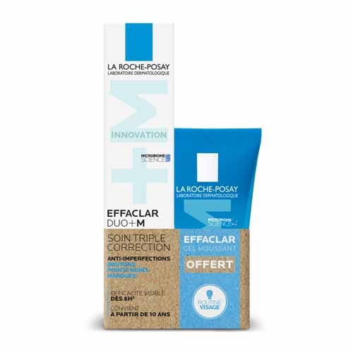 La Roche-Posay Effaclar Duo+M Soin Triple Correction + Gel Moussant