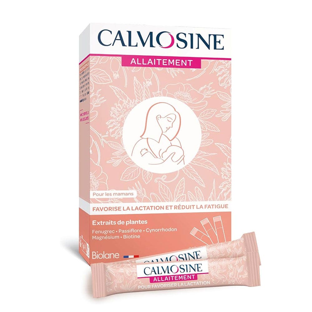 Calmosine Allaitement Fenugrec & Passiflore & Magnésium 14 sticks de 10ml