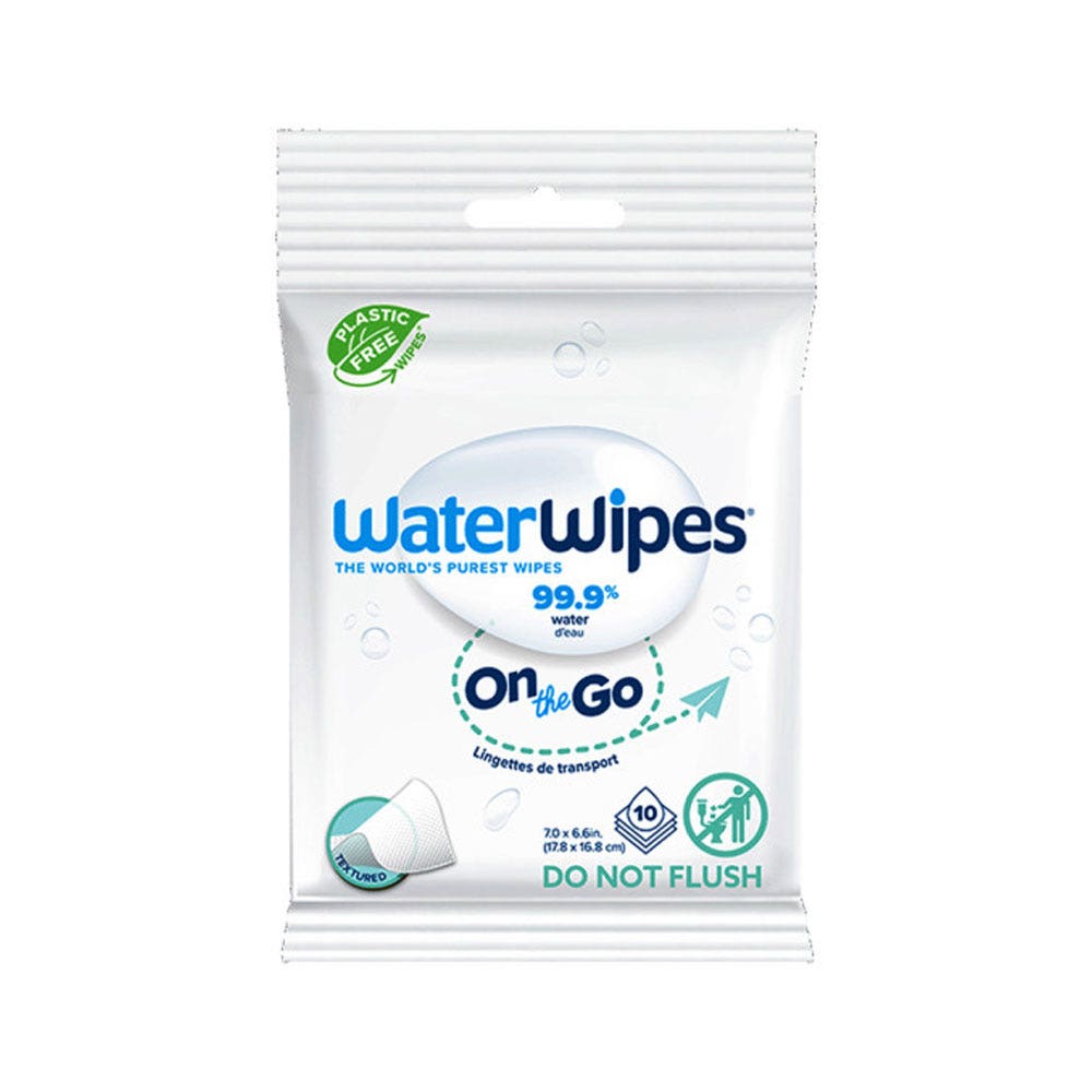 Waterwipes Lingettes bébé de transport On The Go x10