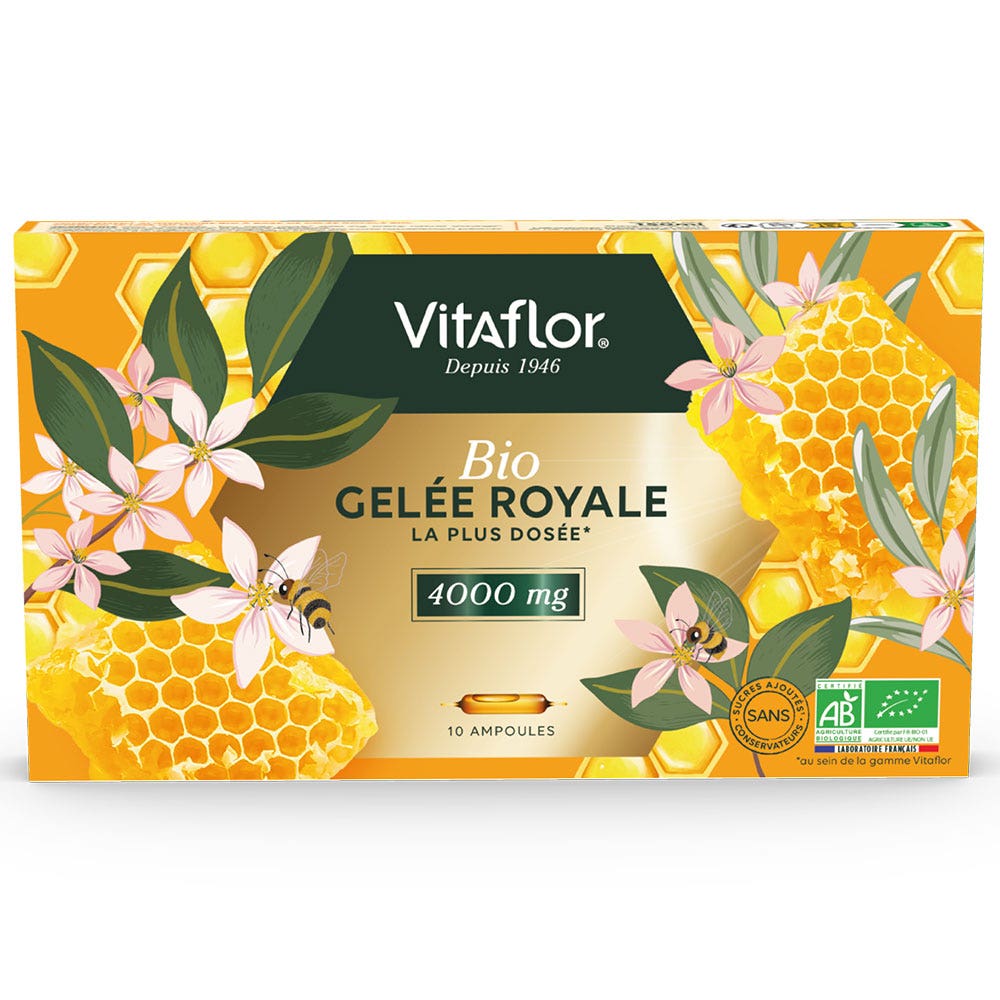 Vitaflor Gelée Royale Bio 4000mg 10 ampoules