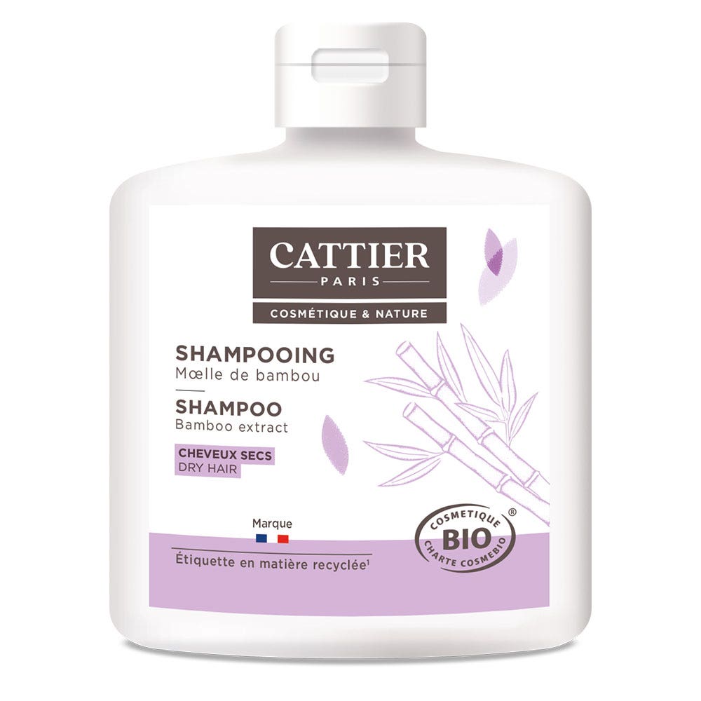 Cattier Shampooing Cheveux Secs Moelle De Bambou Bio 250ml