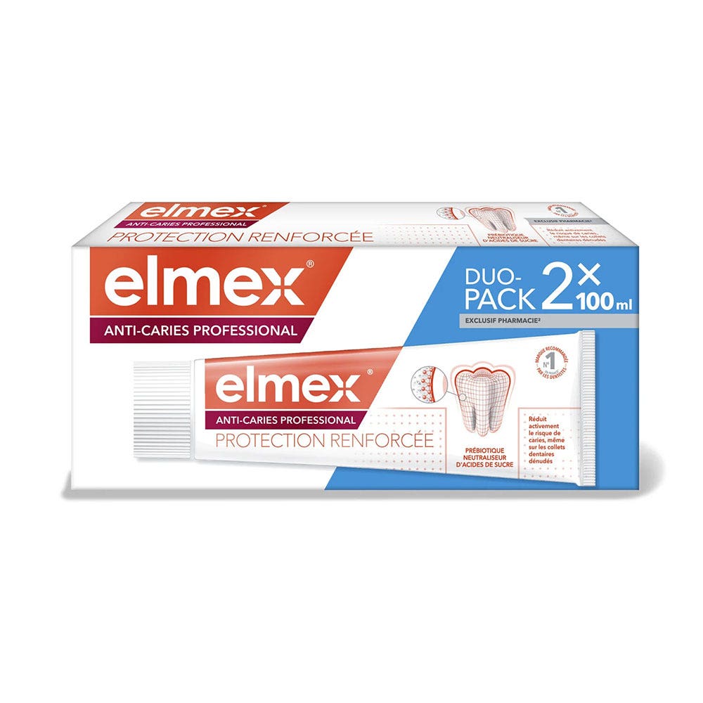 Elmex Anti-caries Professional Dentifrice Protection Renforcée 2x100ml