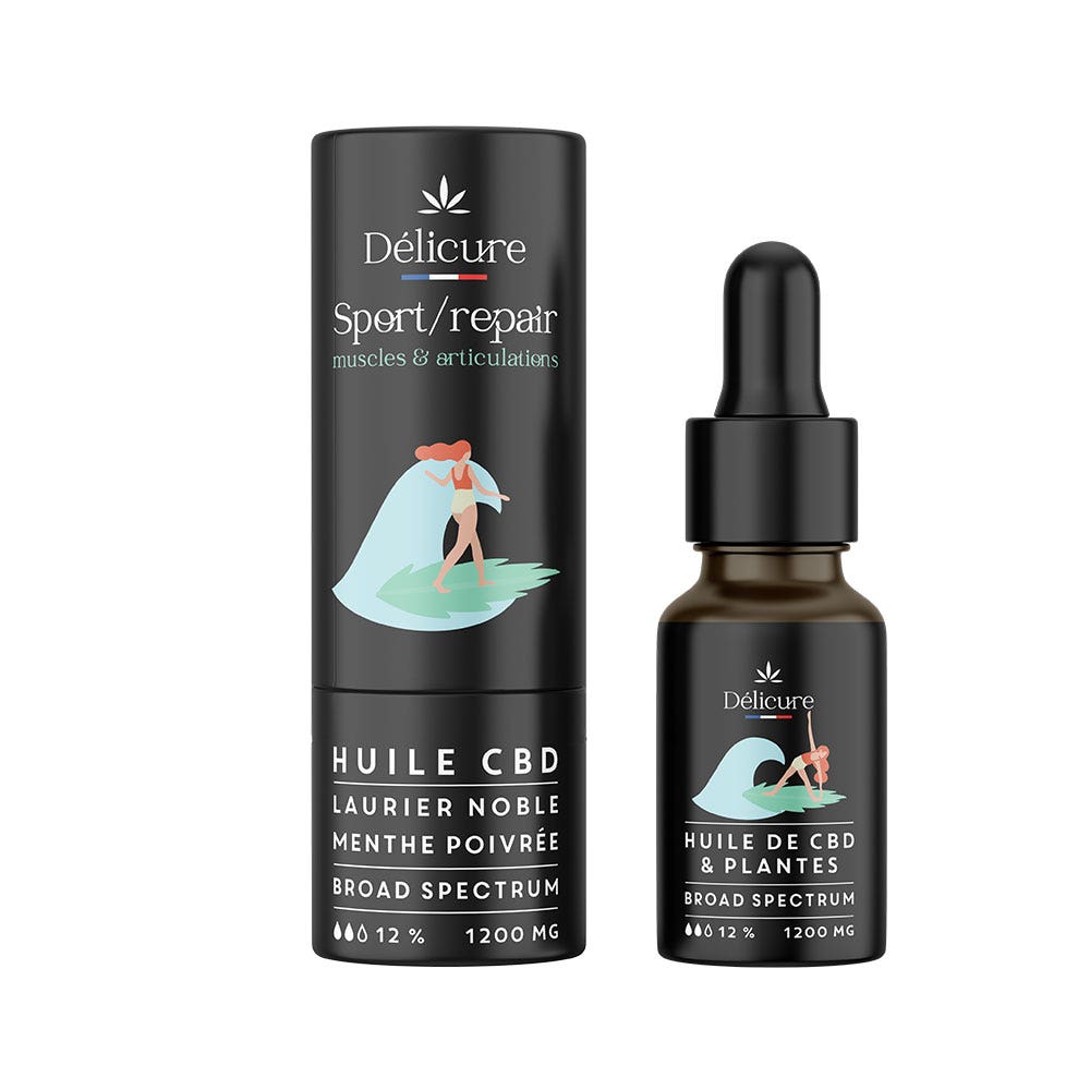 Delicure Huile Douleurs Sport and Repair 1200mg 10ml