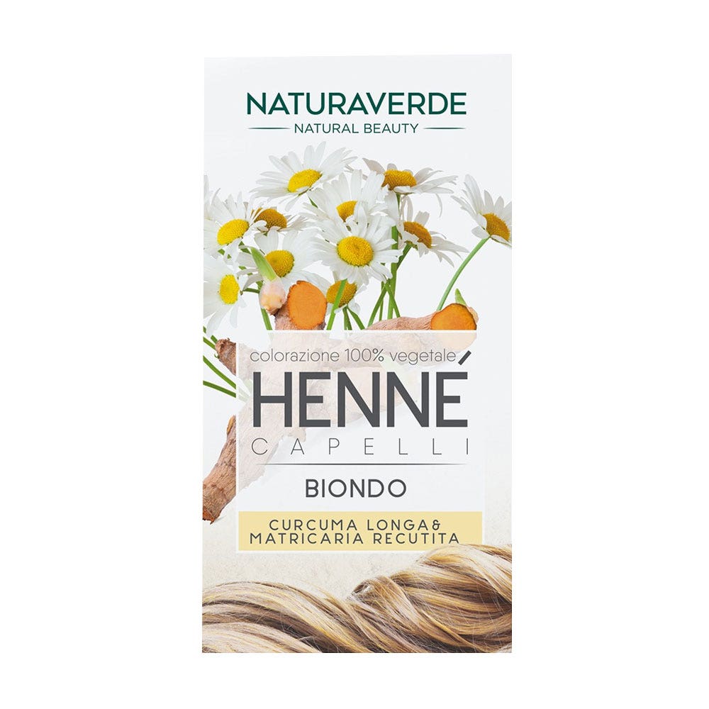 Henné Blond En Poudre - Lot De 6 Sachets De 100g - Coloration Naturelle