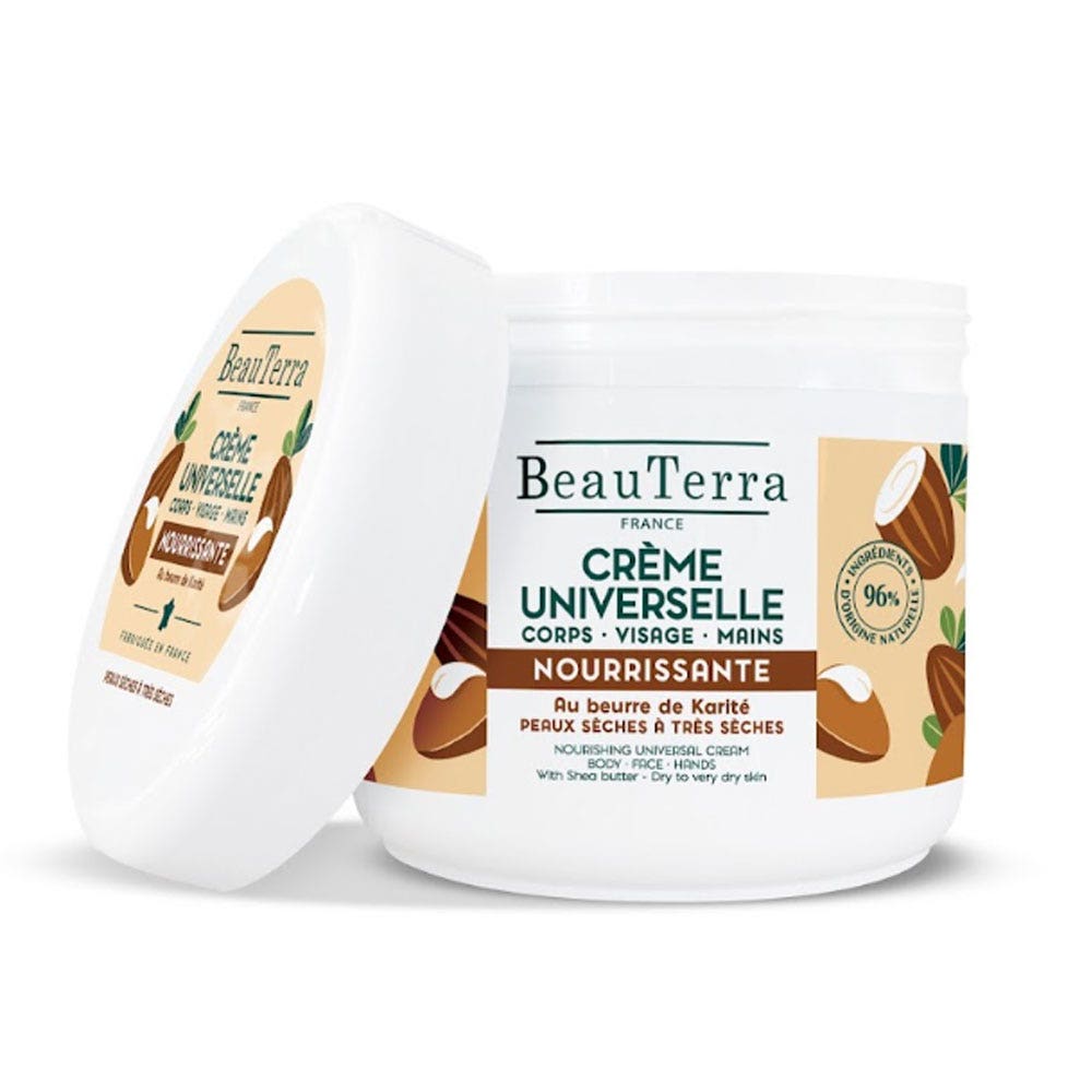 Beauterra Crème Universelle Nourrissante Beurre de Karité 400ml