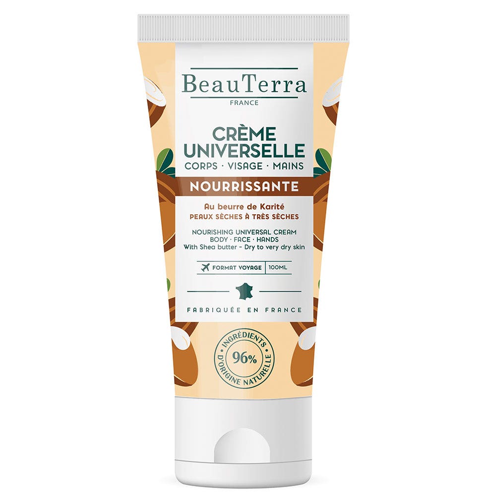 Beauterra Crème Universelle Nourrissante Beurre de Karité 100ml