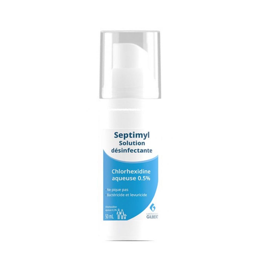 Gilbert Septimyl Solution Désinfectante Chlorhexidine Aqueuse 0.5% 50ml ...