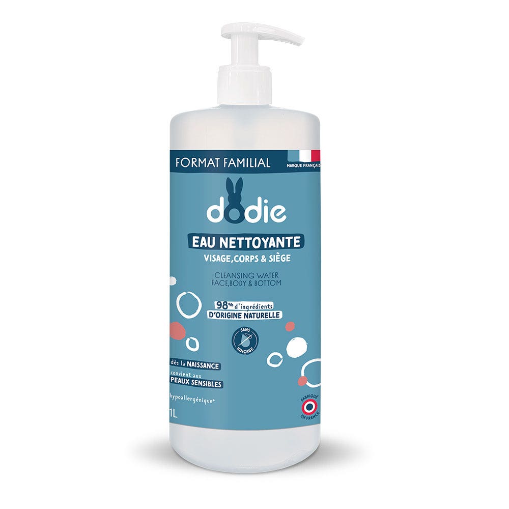 DODIE EAU NETTOYANTE 3-EN-1 DES LA NAISSANCE 1L